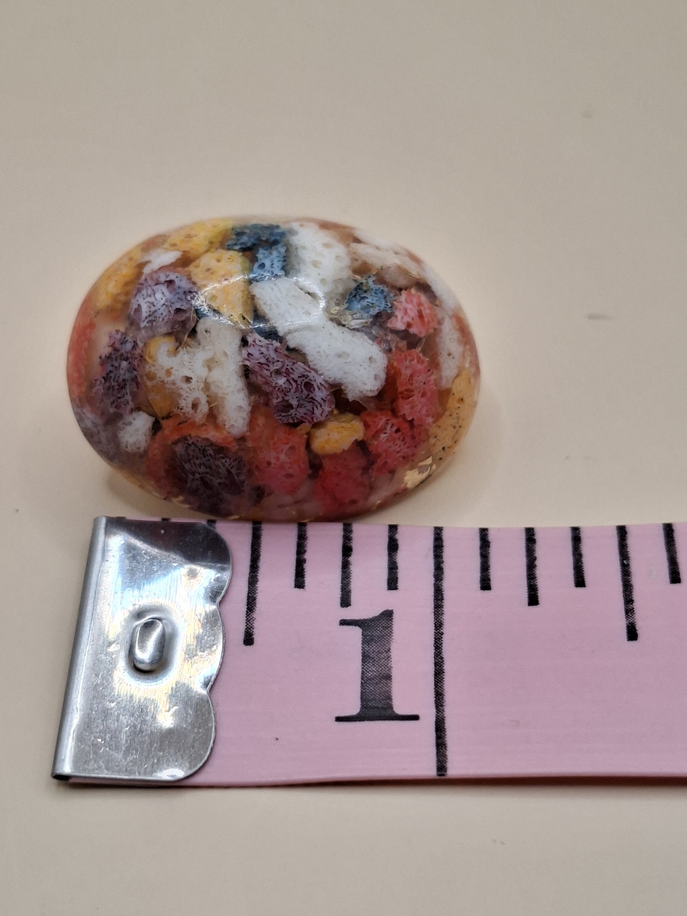 Monet Multi Color Stone Looking Chips In Resin - Picture 3 of 3